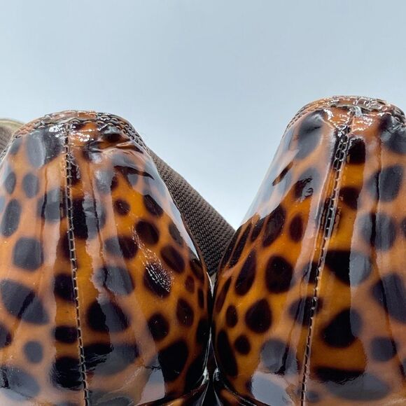 Taryn Rose Leopard Animal Print Sawyer Wedge Sandal 8 - Picture 8 of 16